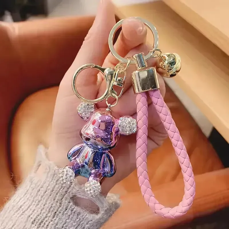 Rhinestone Riot Bear Luxe Keychain - Image 7