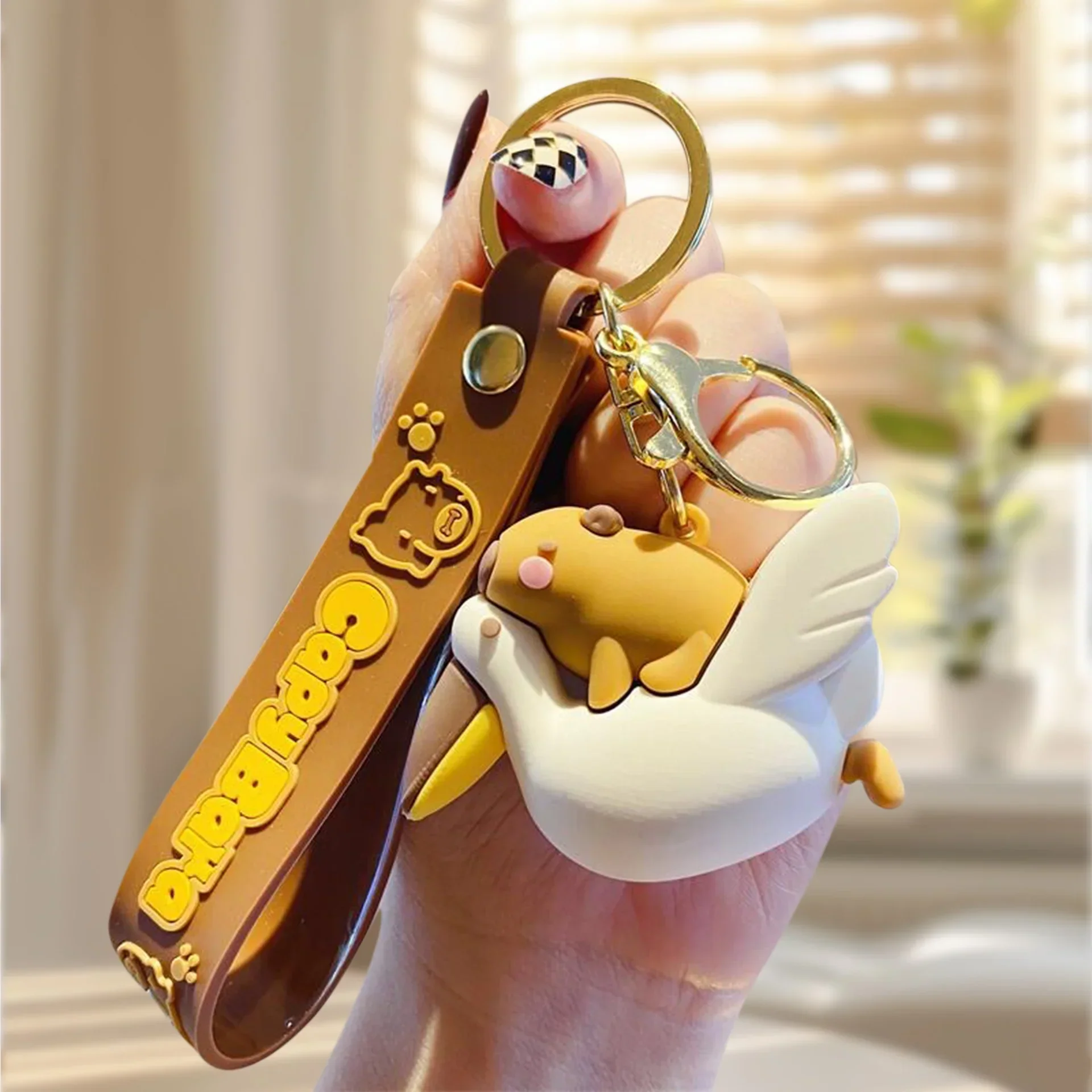 Rider Capybara 3D Keychain - Image 5