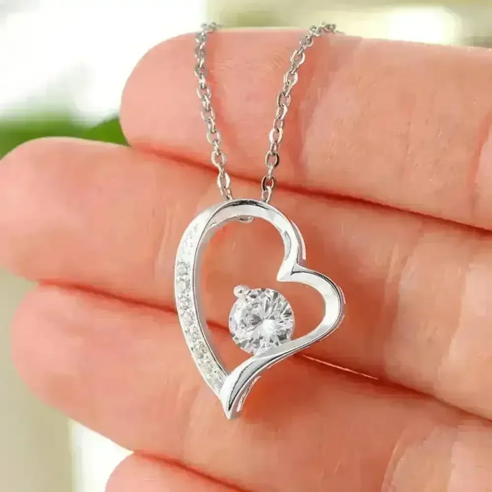 Timeless Rose Gift Box with Adorable Heart Pendant Necklace - Image 4