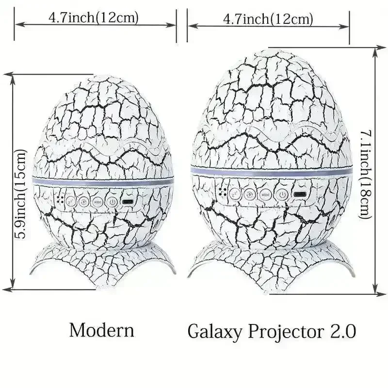 Rossetta Dino Egg Galaxy Projector Lamp - Image 10