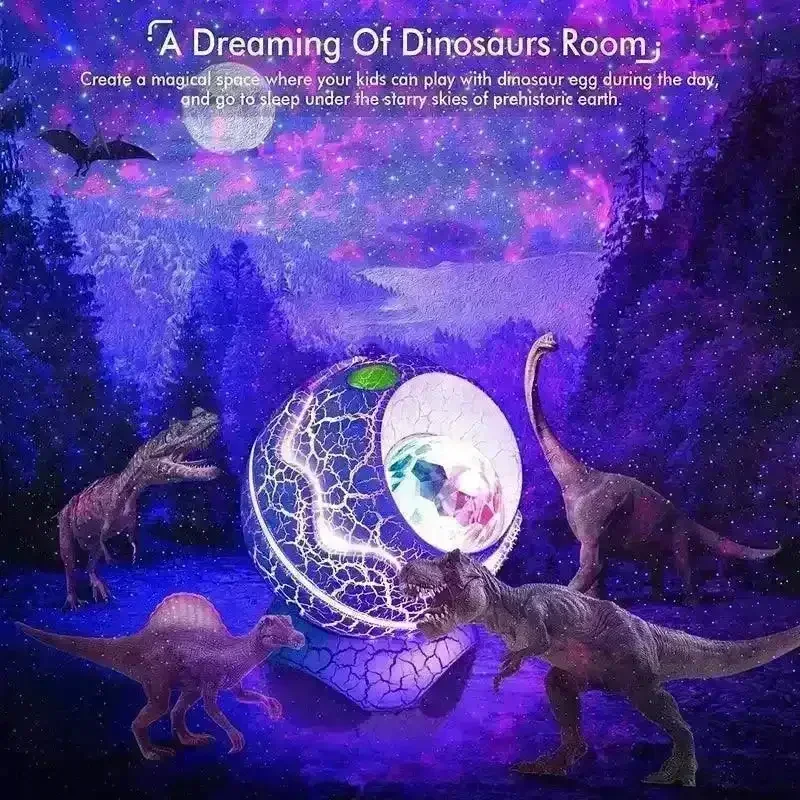 Rossetta Dino Egg Galaxy Projector Lamp - Image 3