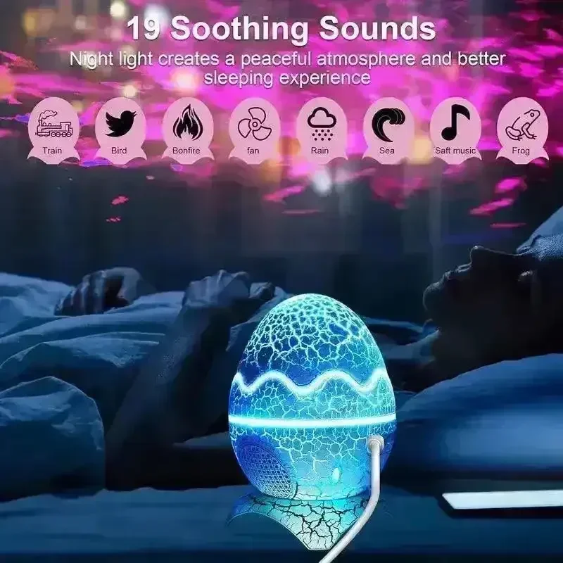 Rossetta Dino Egg Galaxy Projector Lamp - Image 5