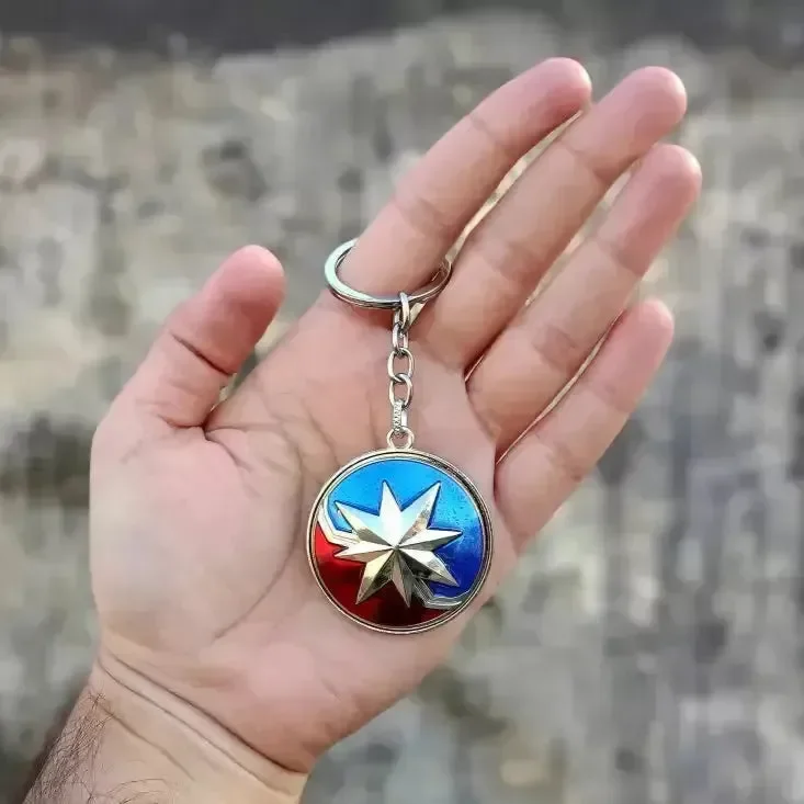 Heroic Spin Captain MRVL & Iron Man Rotating Keychain - Image 2