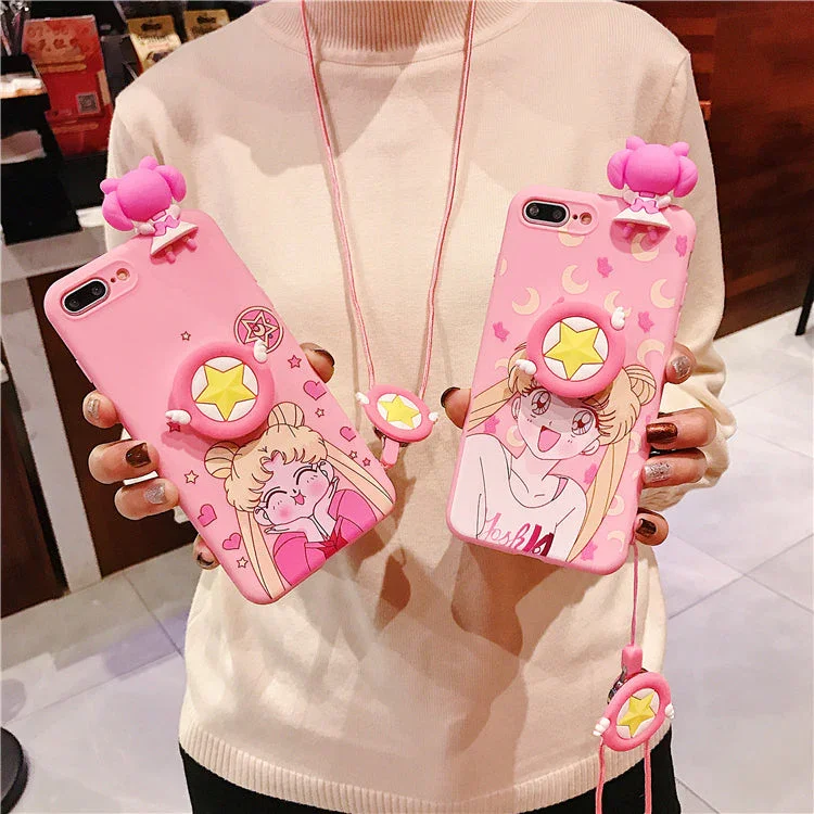 Sailor Moon Usagi Bracket Phone Case (for iPhones)