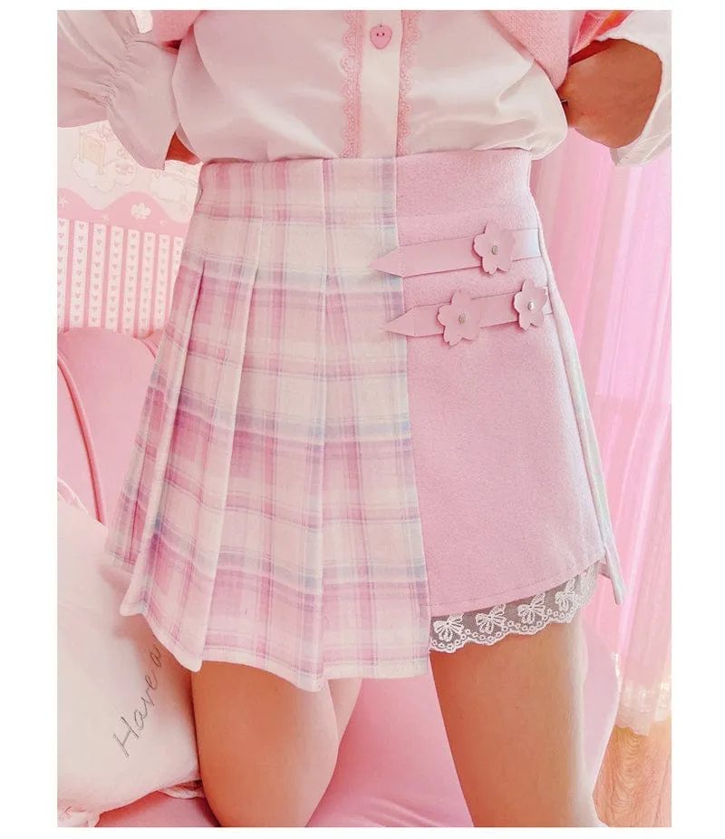 Sakura Cutie Plaid Skirt - Image 12