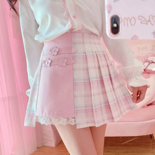 Sakura Cutie Plaid Skirt - Image 17