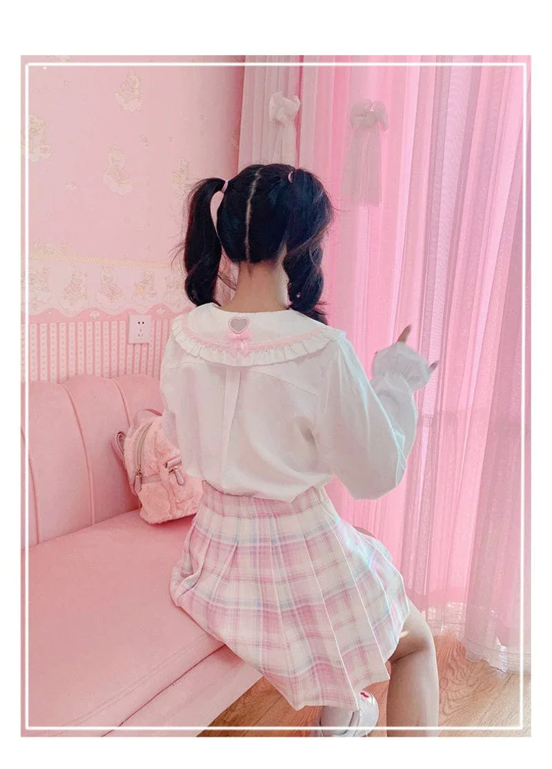 Sakura Cutie Plaid Skirt - Image 8