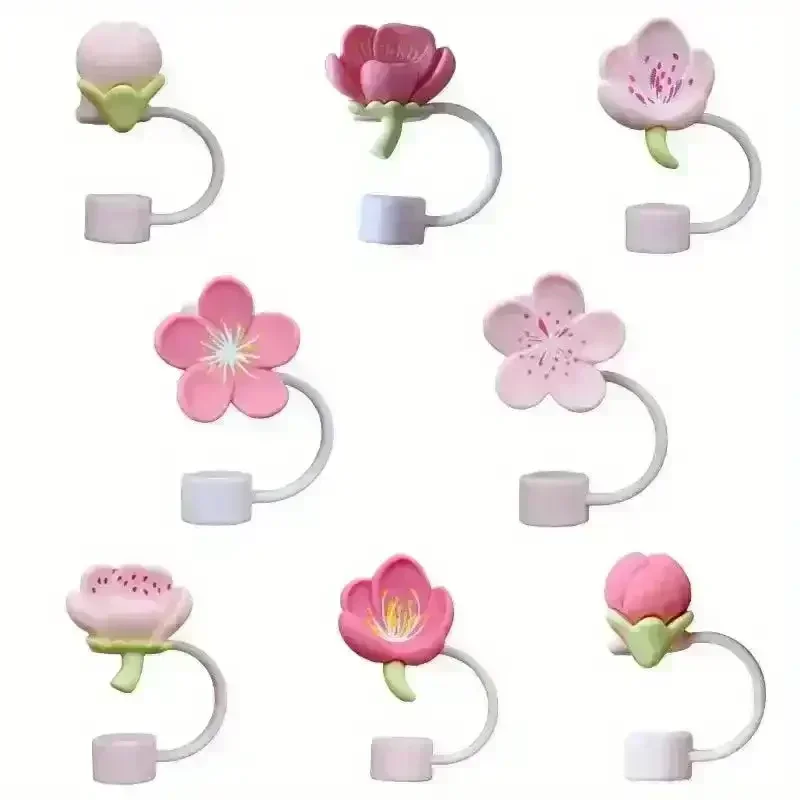 Sakura Flowers Silicon Toppers for Stanley Cup (8 Pcs) - Image 3