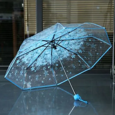 Sakura Serenade Folding Umbrella - Image 3