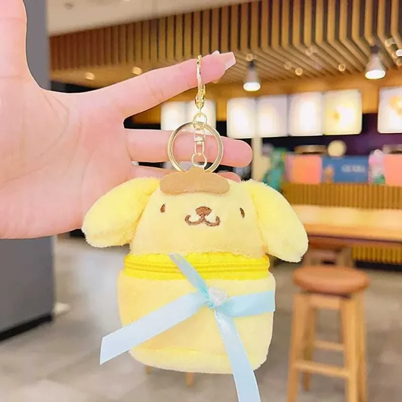 Sanliou Blushing Bow Purse Keychain - Image 3
