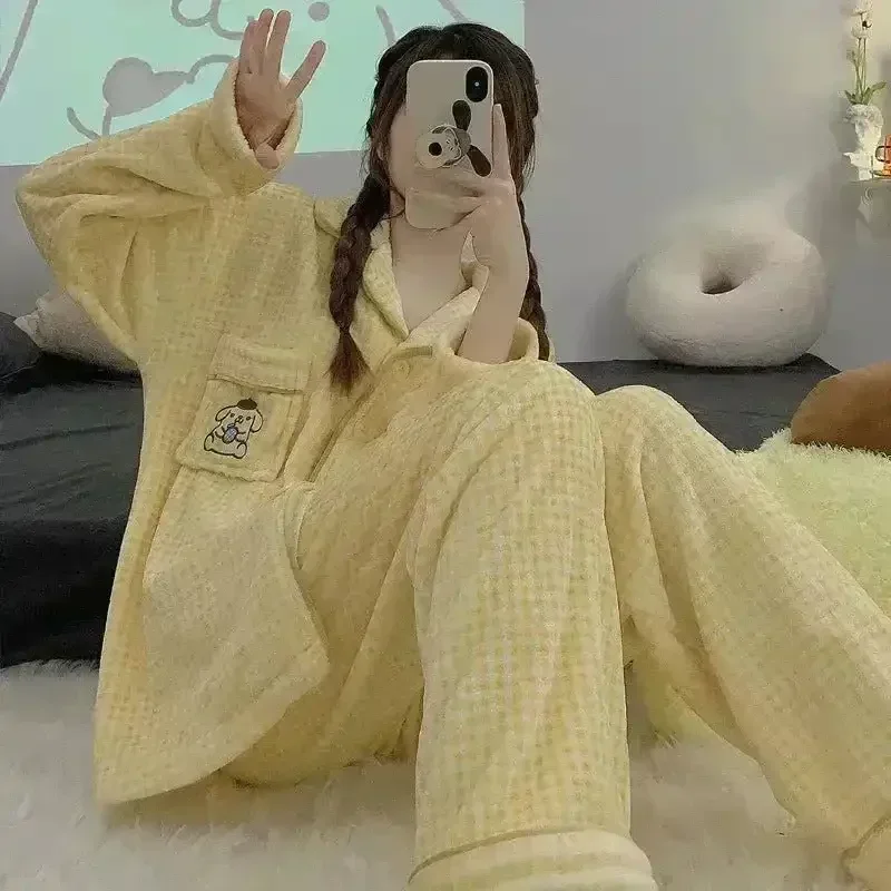 Sanliou Fluffy Pajamas Set - Image 9