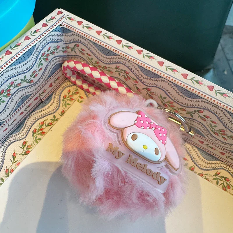 Sanrio Fluffy Pom Pom Keychain - Image 3