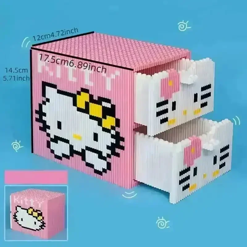 Sanliou Hello Kitty Drawers Building Block Set - Image 5