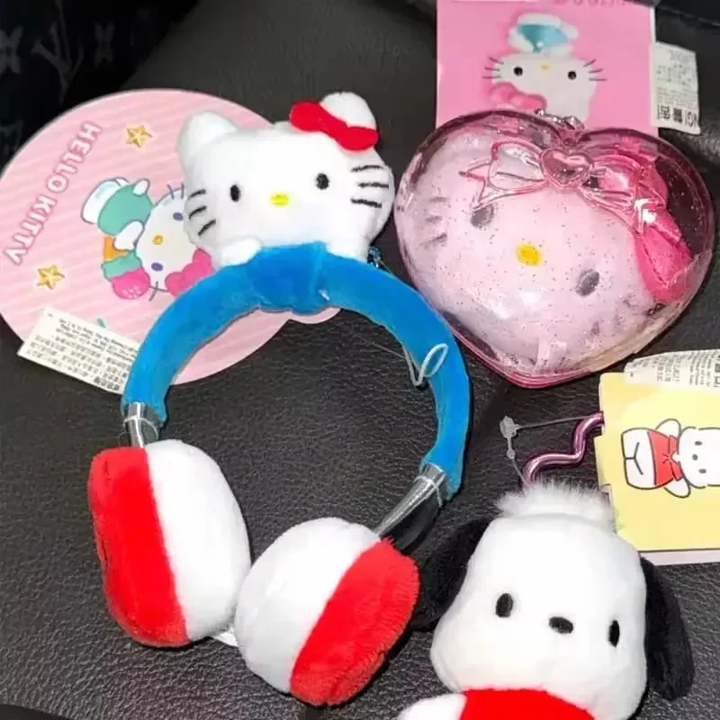 Sanliou Hello Kitty Headphones Plush Keychain - Image 6