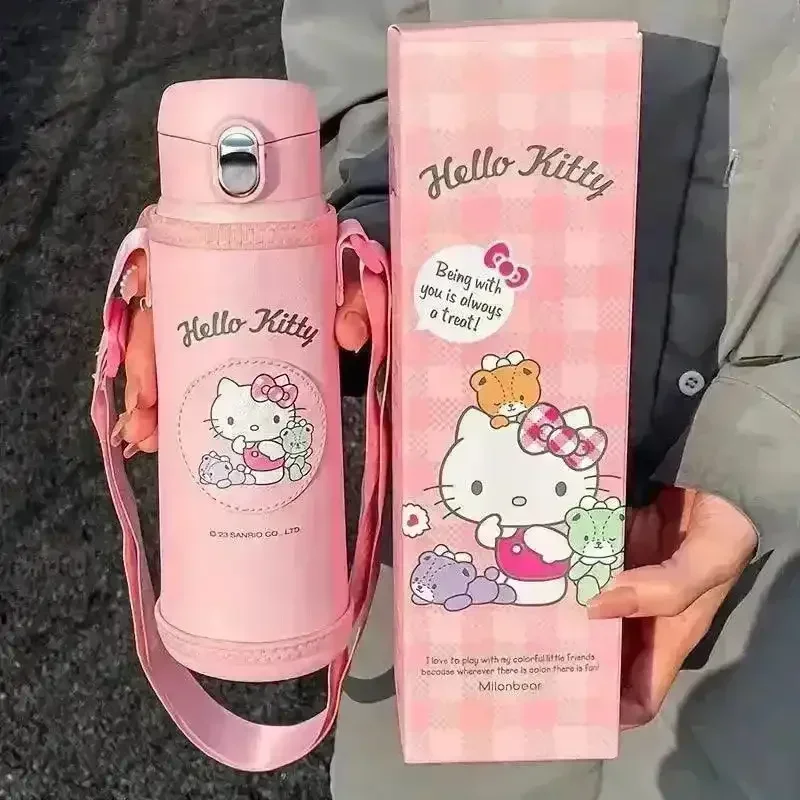 Sanliou Hello Kitty Kuromi Covered Insulated Bottle (500 ml) - Image 14