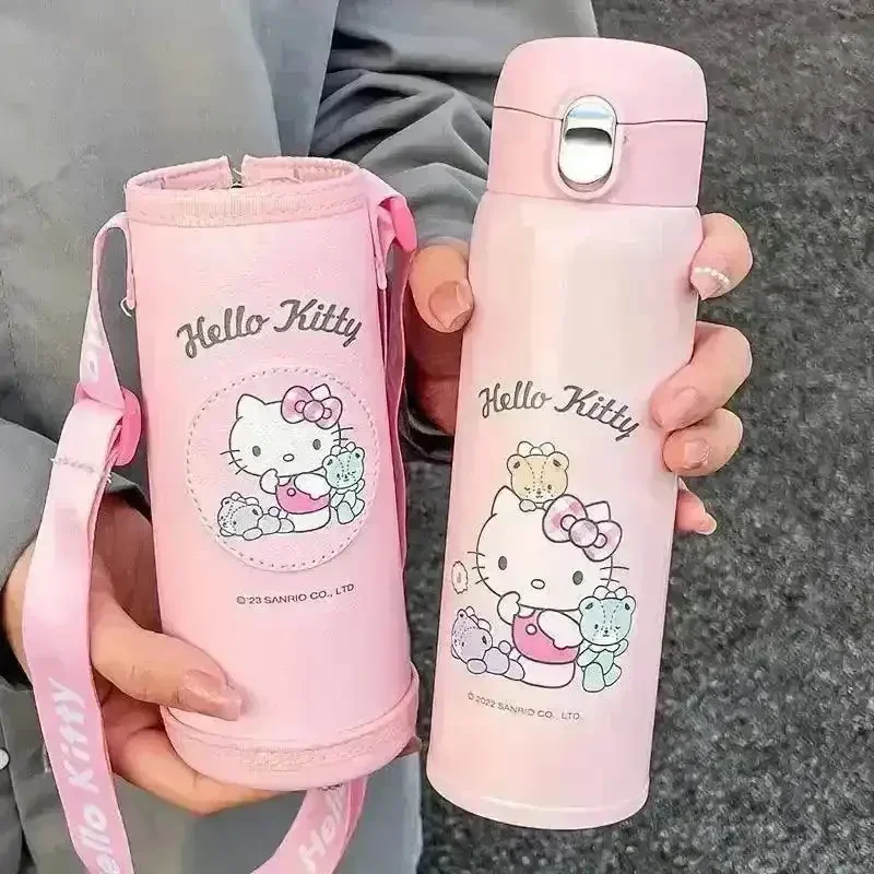 Sanliou Hello Kitty Kuromi Covered Insulated Bottle (500 ml) - Image 2
