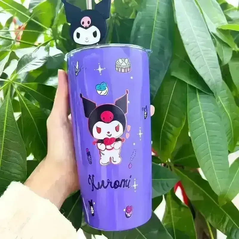 Sanliou Hello Kitty Kuromi Insulated Tumbler (600 ml) - Image 7