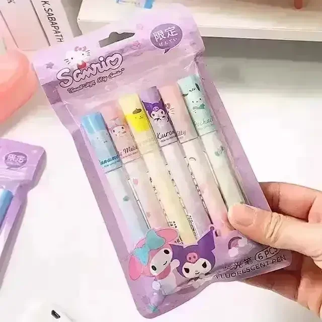 Sanliou Kawaii Pouch Highlighter (Set of 6) - Image 4