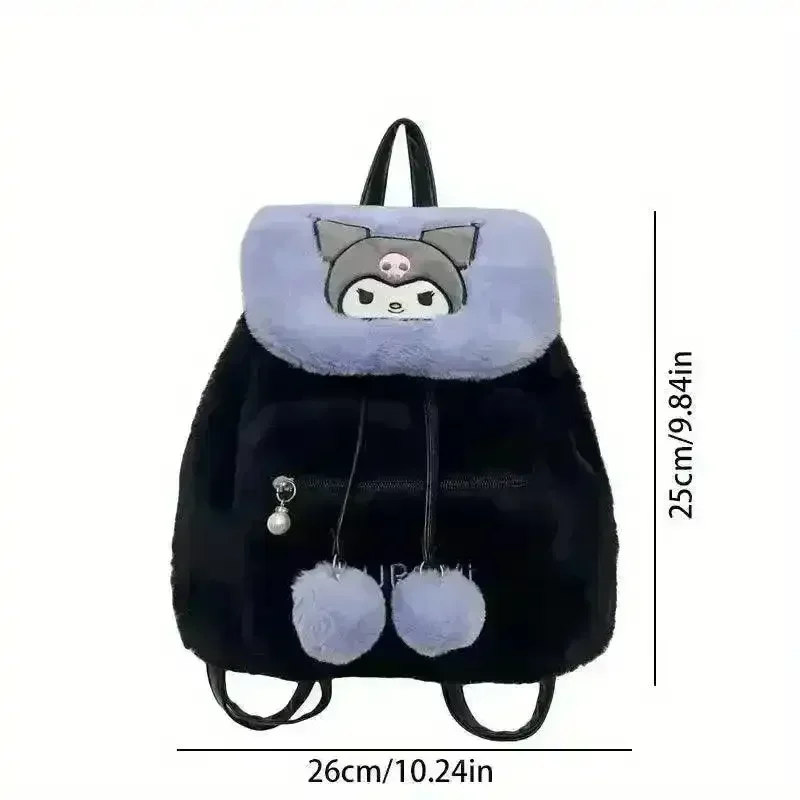 Sanliou Kuromi & Cinnamoroll Plush Backpack - Image 19