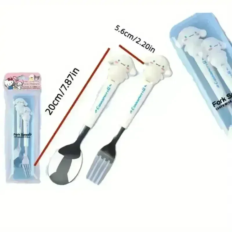 Sanliou Kuromi Hello Kitty Cinnamoroll Spoon Fork Set - Image 10