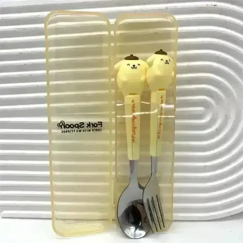 Sanliou Kuromi Hello Kitty Cinnamoroll Spoon Fork Set - Image 5