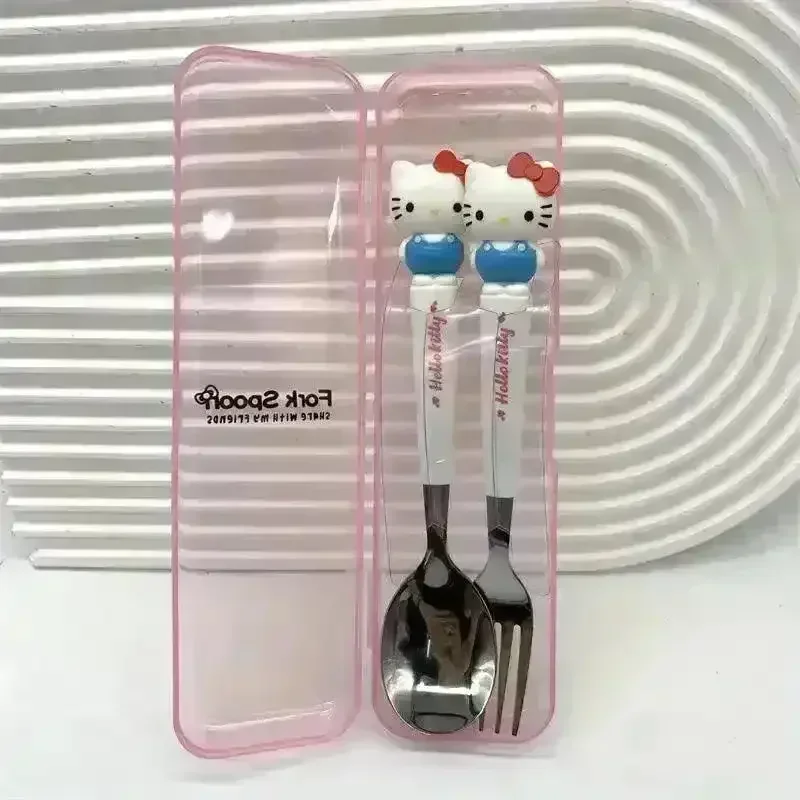Sanliou Kuromi Hello Kitty Cinnamoroll Spoon Fork Set - Image 7