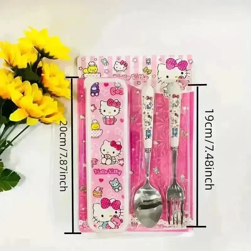 Sanliou Kuromi Hello Kitty Cinnamoroll Tableware Set (2 Pcs) - Image 10