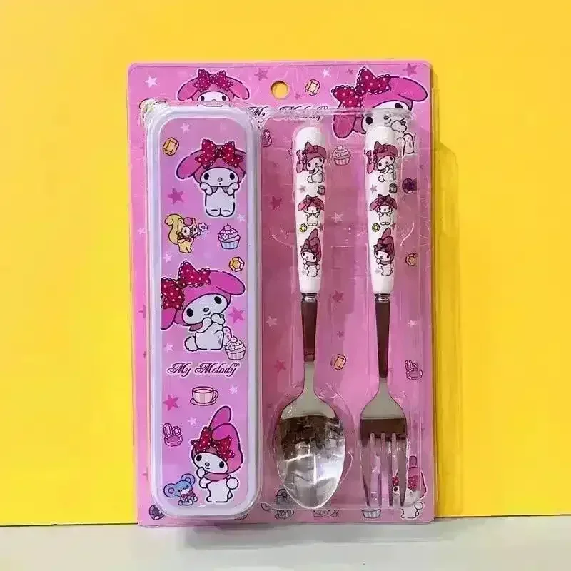 Sanliou Kuromi Hello Kitty Cinnamoroll Tableware Set (2 Pcs) - Image 5