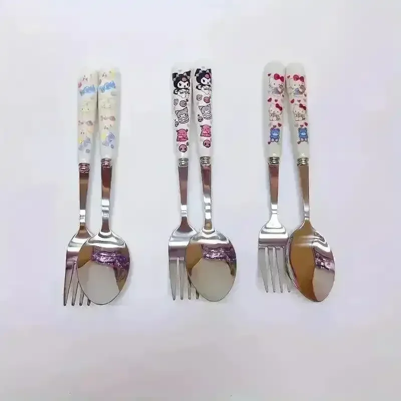 Sanliou Kuromi Hello Kitty Cinnamoroll Tableware Set (2 Pcs) - Image 9