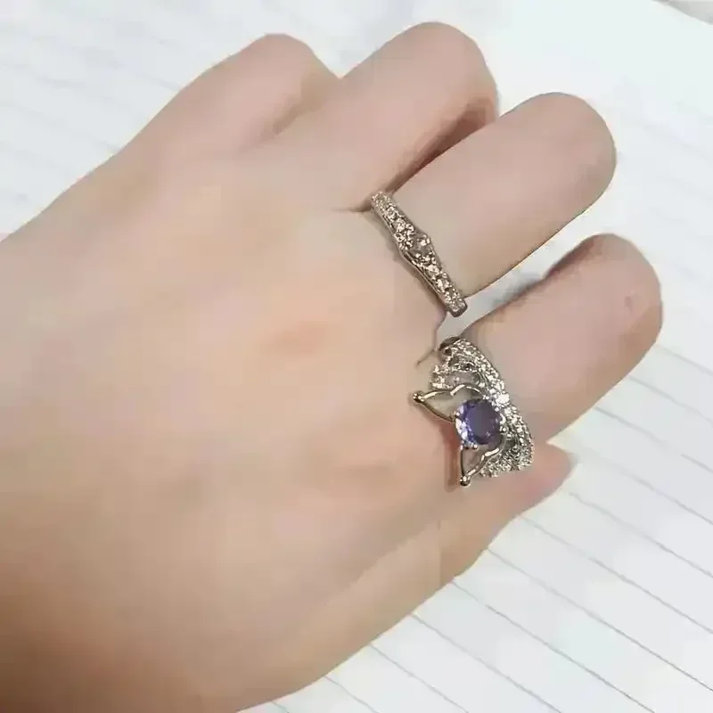 Sanliou Kuromi Love Promise Ring Set - Image 3