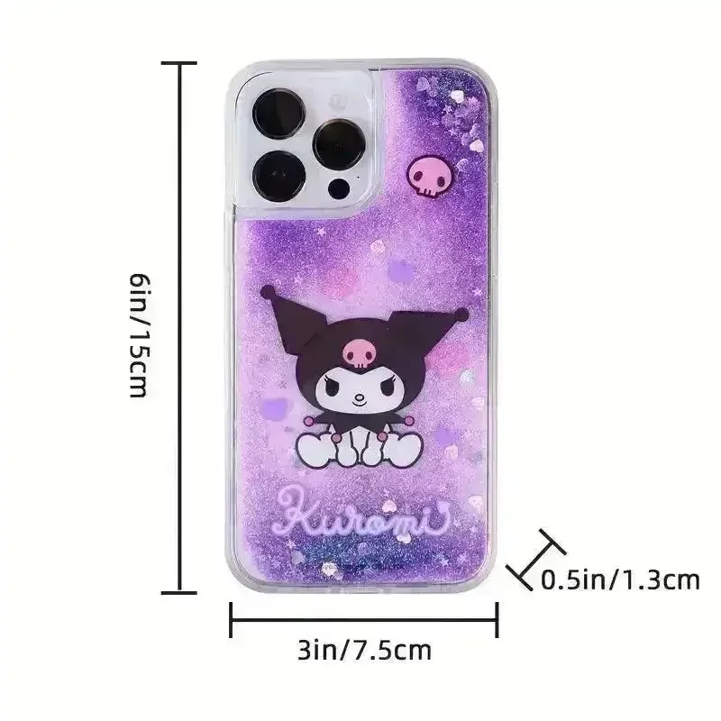 Sanliou Kuromi Melody Glitter Phone Case (For iPhones) - Image 8