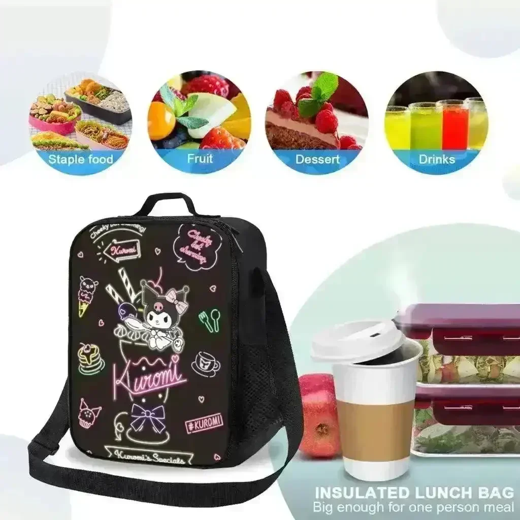 Sanliou Kuromi Shoulder Lunch Bag - Image 3