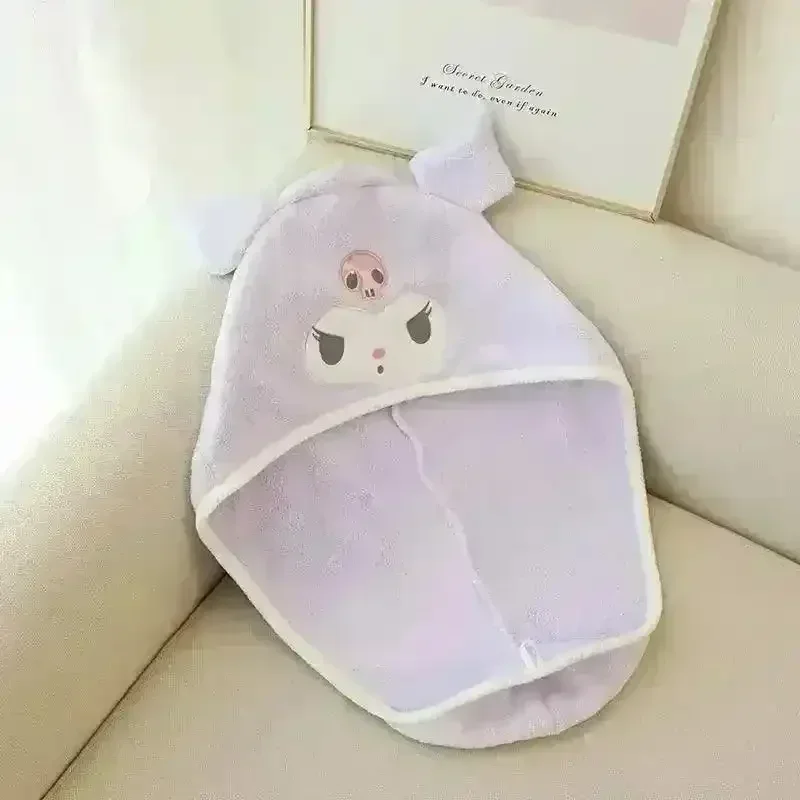 Sanliou Kuromi Hello Kitty Cinnamoroll Soft Absorbent Bath Cap - Image 14