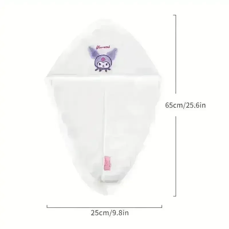 Sanliou Kuromi Hello Kitty Cinnamoroll Soft Absorbent Bath Cap - Image 18