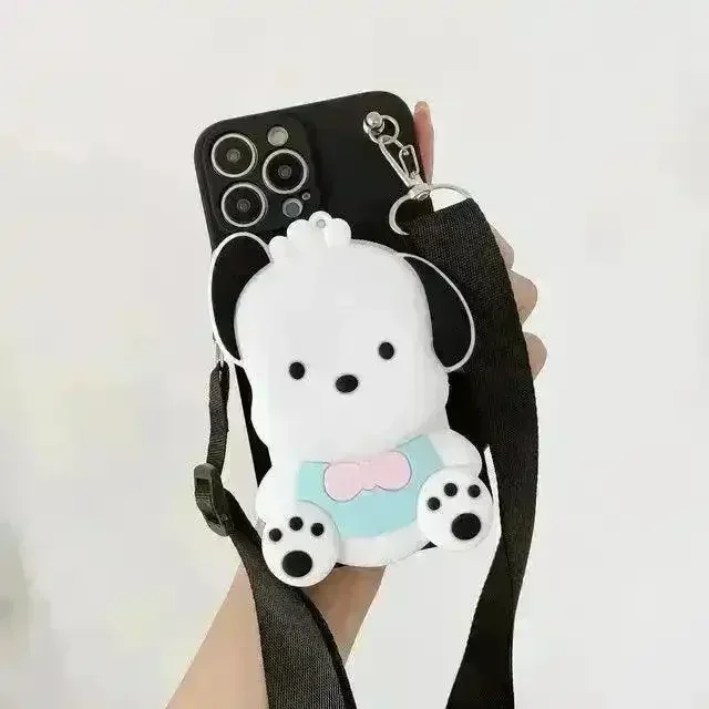 Sanliou Kuromi & Friends Wallet TPU Case (For iPhones) - Image 10
