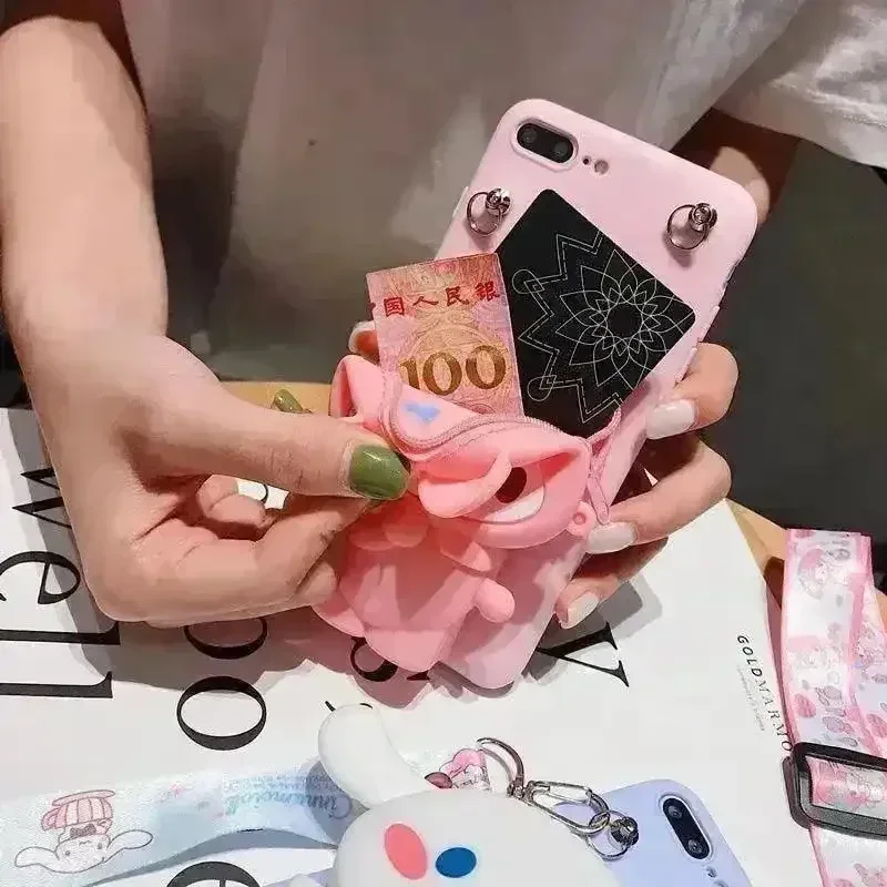 Sanliou Kuromi & Friends Wallet TPU Case (For iPhones) - Image 6