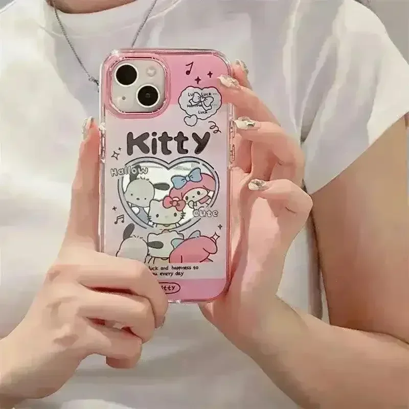 Sanliou Mini Pink Mirror Case (For iPhones)