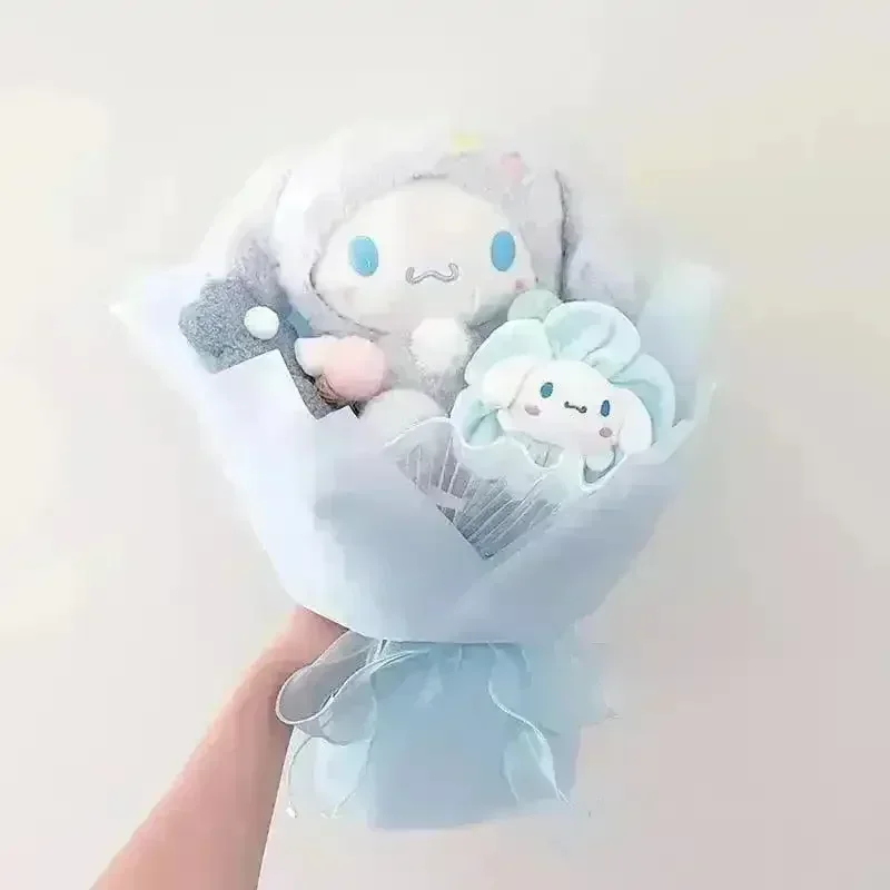 Sanliou My Melody Kuromi Purin Plush Pansy Bouquet - Image 14