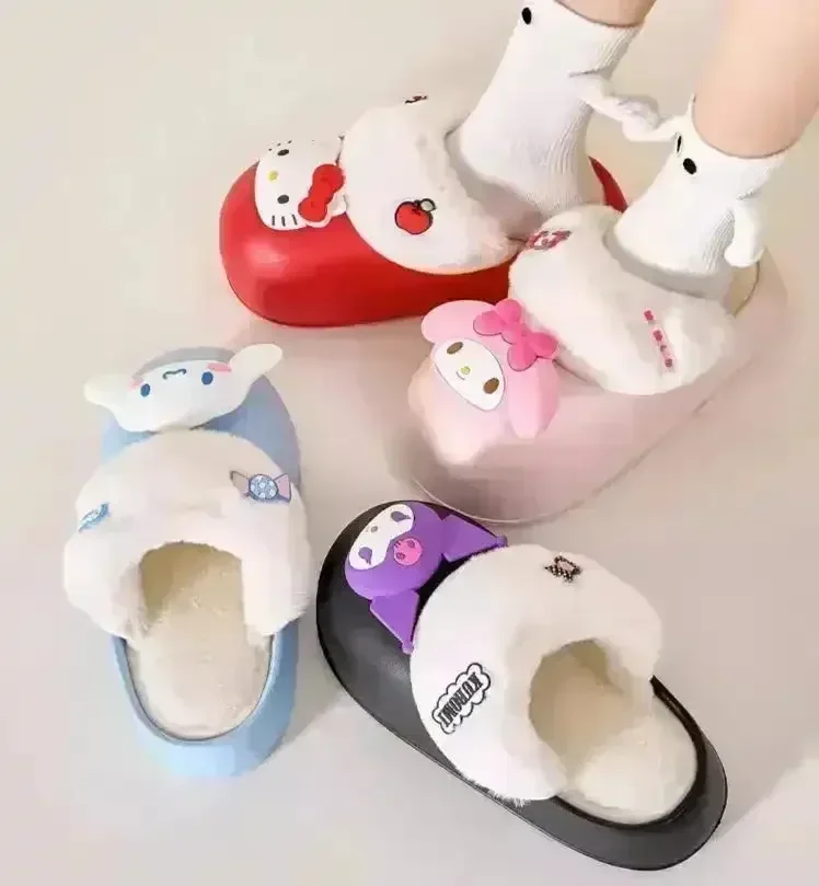 Sanliou Plush Thick-soled Slippers - Image 11