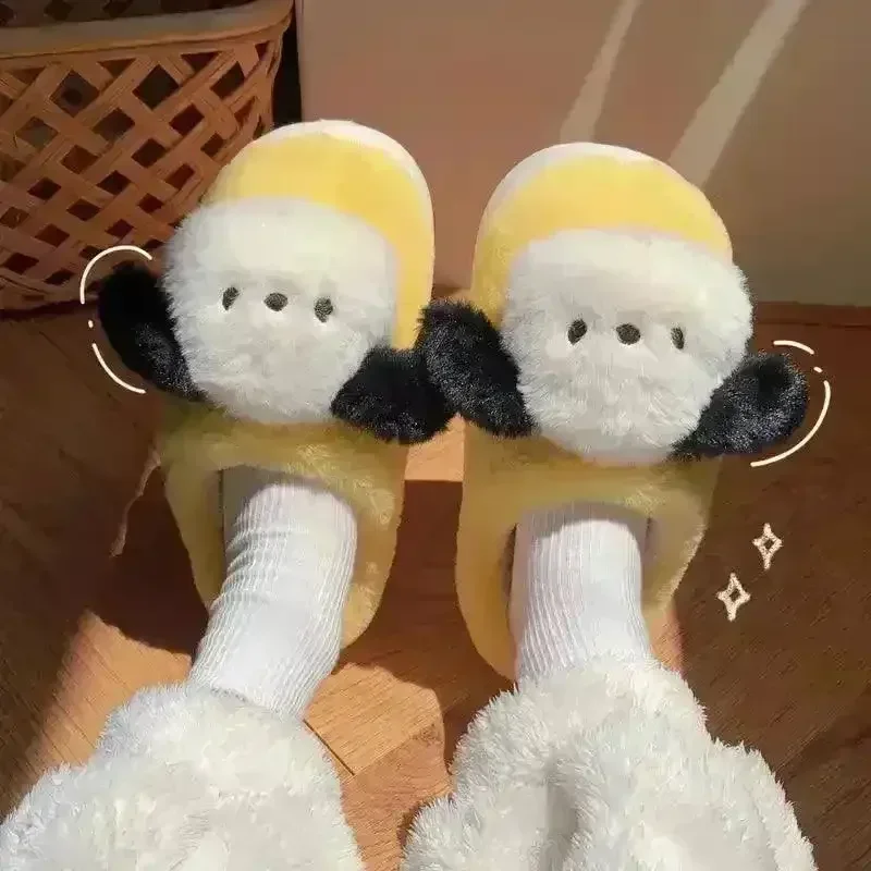 Sanliou Pochacco Cute Warm Sandals - Image 9