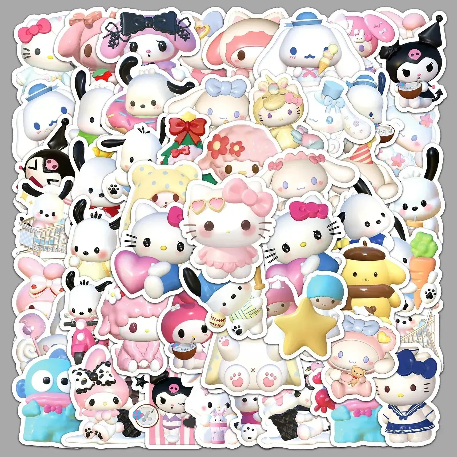Sanliou Stereoscopic Sticker Pack (50 Pcs) - Image 8
