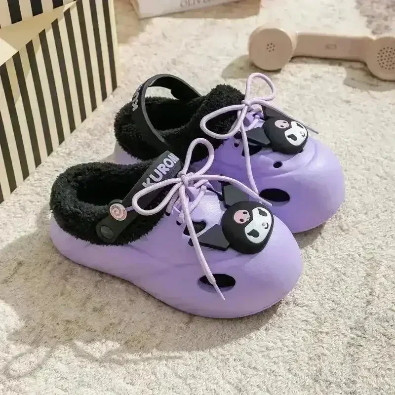 Sanliou Winter Warm Plush Clogs - Image 6