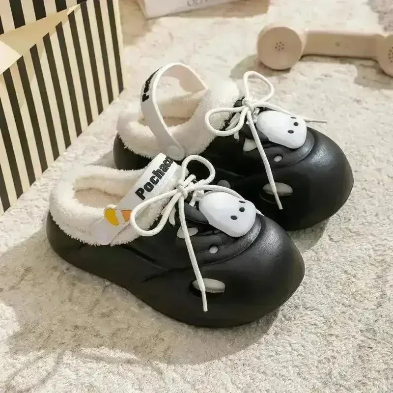 Sanliou Winter Warm Plush Clogs - Image 8