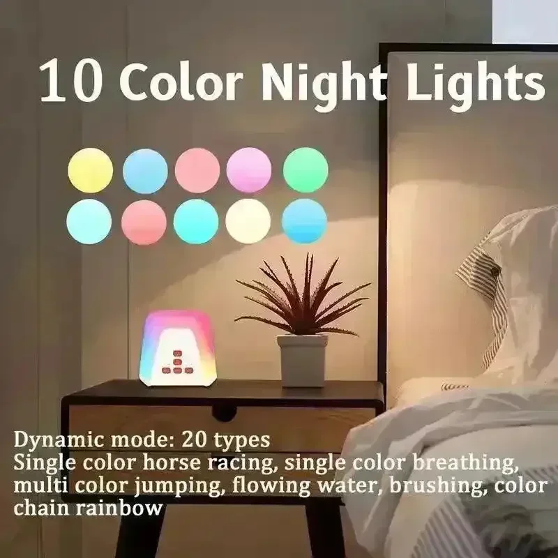 Serene LED Night Lamp with Calm White Noise Sound - Image 3