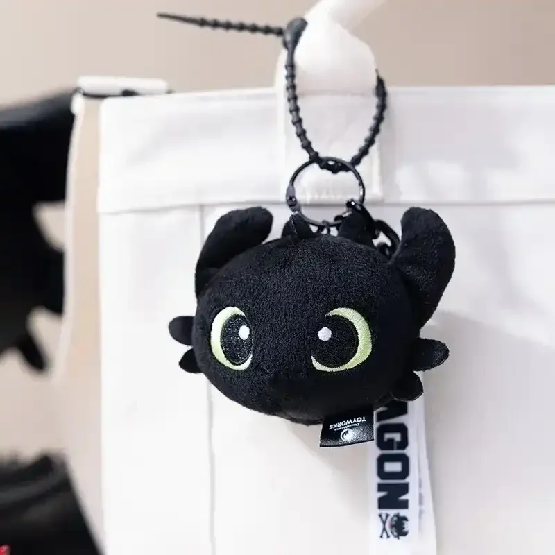 Shadowy Scales Night Furry Dragon Keychain - Image 6