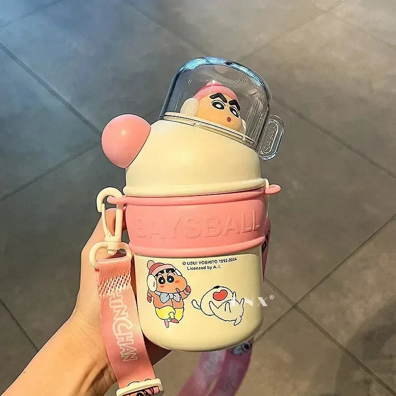 Shinchan Mini Baysball Insulated Bottle (430 ml) - Image 8