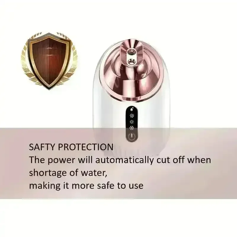 Shiny Rosy Nano Facial Steamer - Image 3