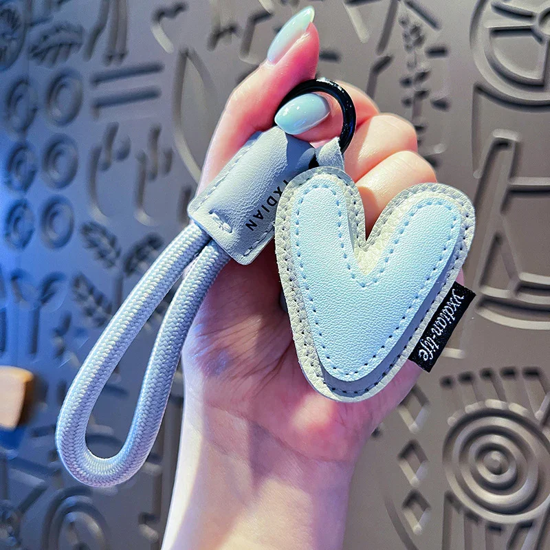 Signature Style Leather Letter Keychain - Image 10