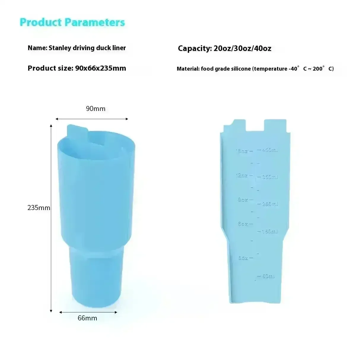 Silicon Liner Cup Divider For Stanley 40 oz - Image 6