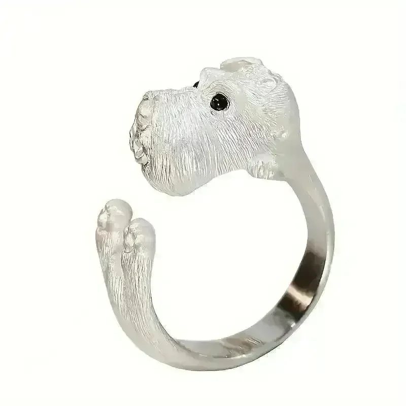 Silver Schnauzer Puppy Open Ring - Image 4